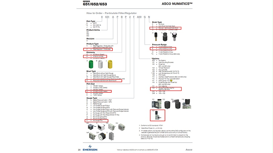 ASCO 1寸8653APBM6QA00HN过滤器