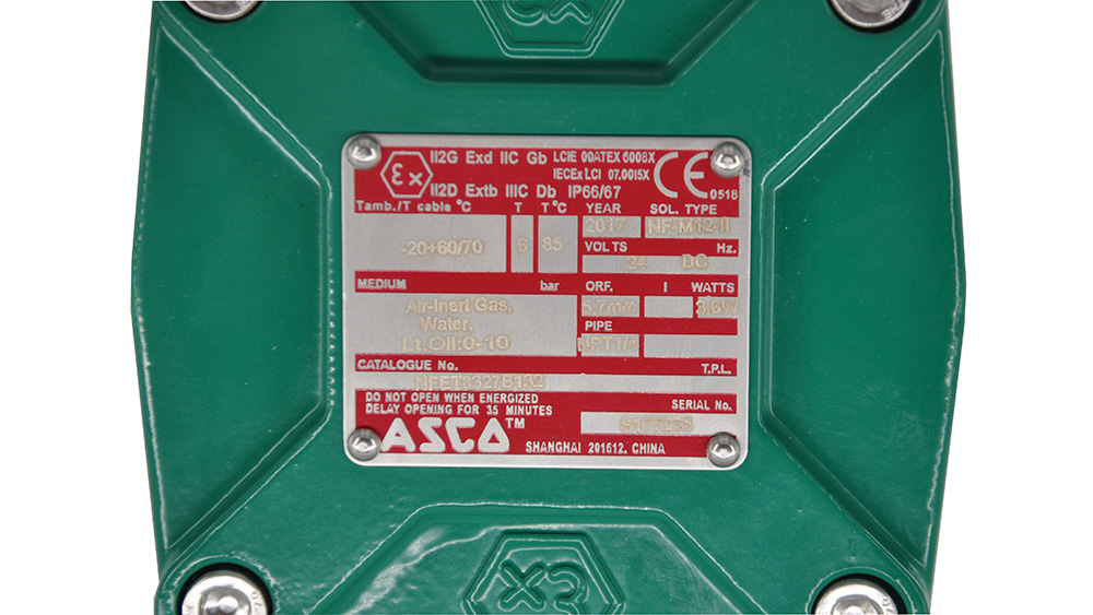 ASCO NFET8327B132隔爆电磁阀